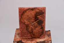 Load image into Gallery viewer, Beautiful Australian root walnut and gold copper epoxy resin wall clock