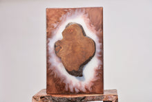 Load image into Gallery viewer, Creative holm oak wood slice wall Art Decor and light, handcrafted, wall hanging, Epoxy resin art