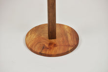 Load image into Gallery viewer, Unique and stunning burl Scottish Elm side table with transparent blue resin.