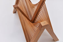 Load image into Gallery viewer, Burl Scottish Elm oval black transparent epoxy resin coffee table with creative DNA Oak wood legs.