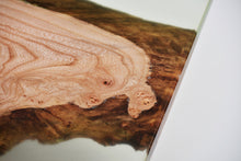 Load image into Gallery viewer, Mint resin with Scottish Elm wooden coffee table