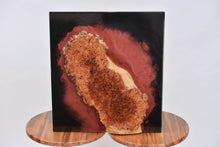 Load image into Gallery viewer, Wooden wall Art Decor and light, handcrafted, wall hanging, resin art, Scottish Elm, LED lights.