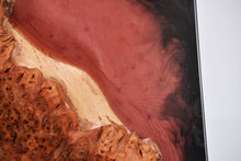 Load image into Gallery viewer, Wooden wall Art Decor and light, handcrafted, wall hanging, resin art, Scottish Elm, LED lights.