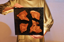 Load image into Gallery viewer, Olive wood wall Art Decor and light, handcrafted, wall hanging, Epoxy resin art.