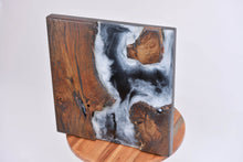Load image into Gallery viewer, English oak wall Art Decor and light, handcrafted, wall hanging, resin art.