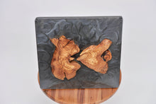 Load image into Gallery viewer, Olive wood wall Art Decor and light, handcrafted, wall hanging, resin art.