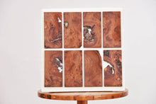 Load image into Gallery viewer, Burl Scottish Elm wall Art Decor and light, handcrafted, wall hanging, resin art.