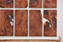 Load image into Gallery viewer, Burl Scottish Elm wall Art Decor and light, handcrafted, wall hanging, resin art.