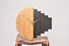 Load image into Gallery viewer, Creative English oak hanging wall clock.