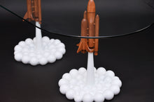 Load image into Gallery viewer, 3D Concept oval glass coffee table with amazing base.