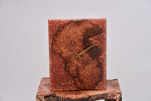 Load image into Gallery viewer, Beautiful Australian root walnut and gold copper epoxy resin wall clock
