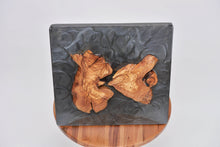 Load image into Gallery viewer, Olive wood wall Art Decor and light, handcrafted, wall hanging, resin art.
